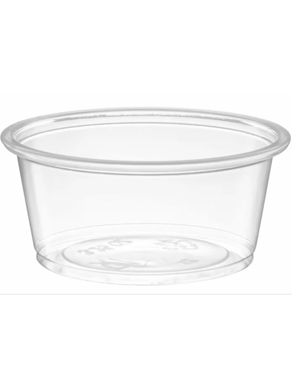 NEW 200 Cups Clear Disposable Plastic Portion No Lids Small Containers 3.25 oz